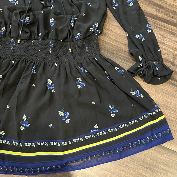 JUICY COUTURE black and floral print dress with cinch waist - Picture 2 of 12